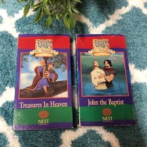 Animated Stories Bible Stories VHS set of 2